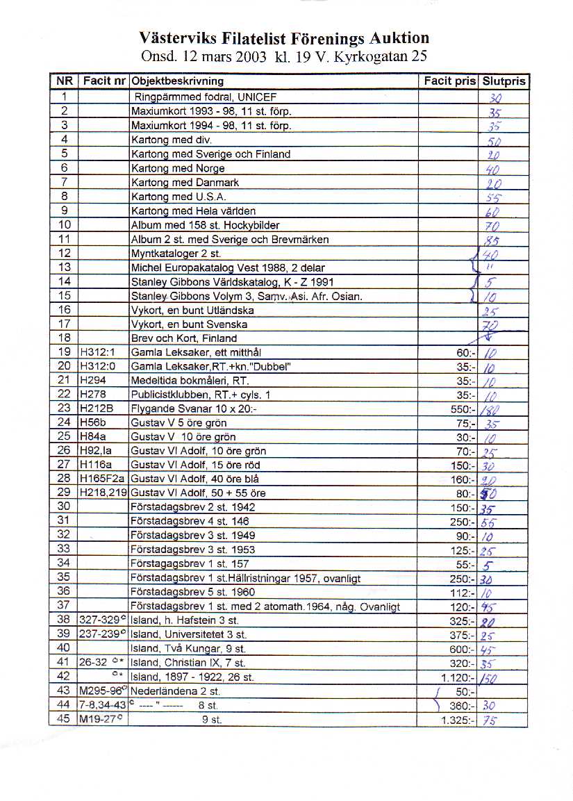 Auktionslista 030312 del1