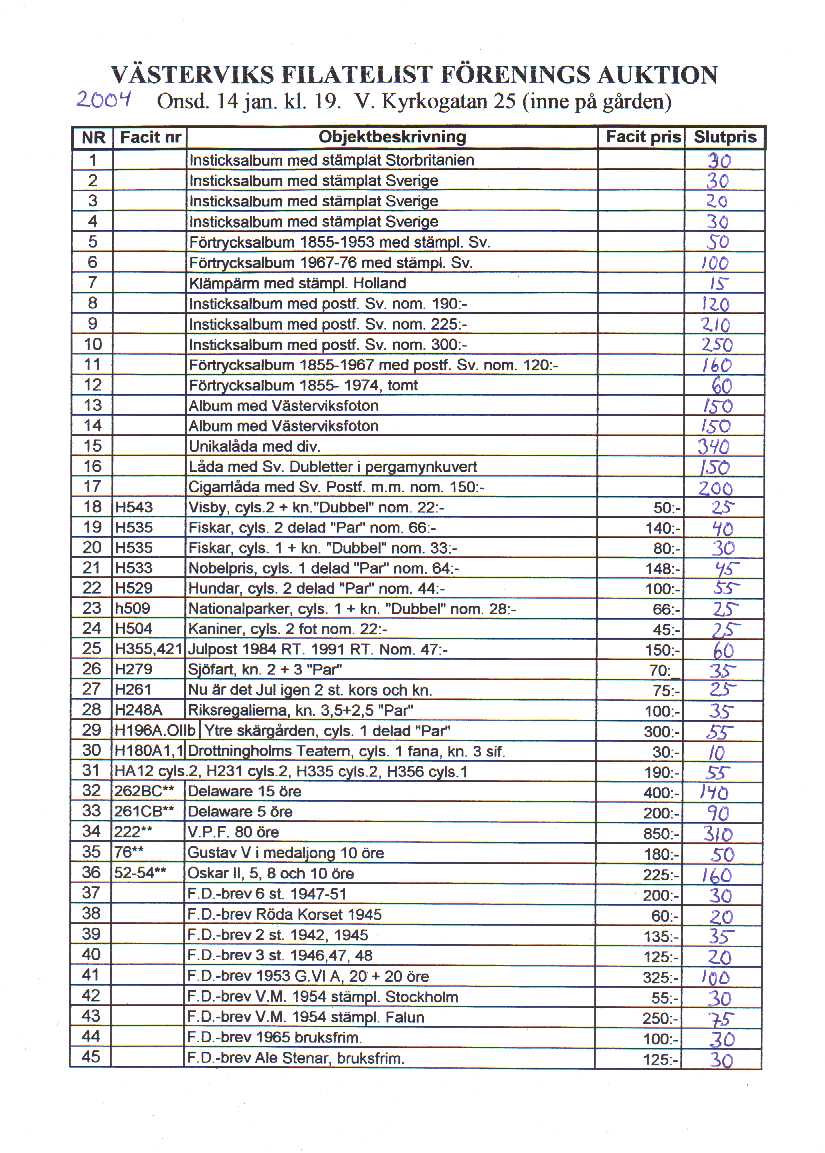 Auktionslista 040114 del1