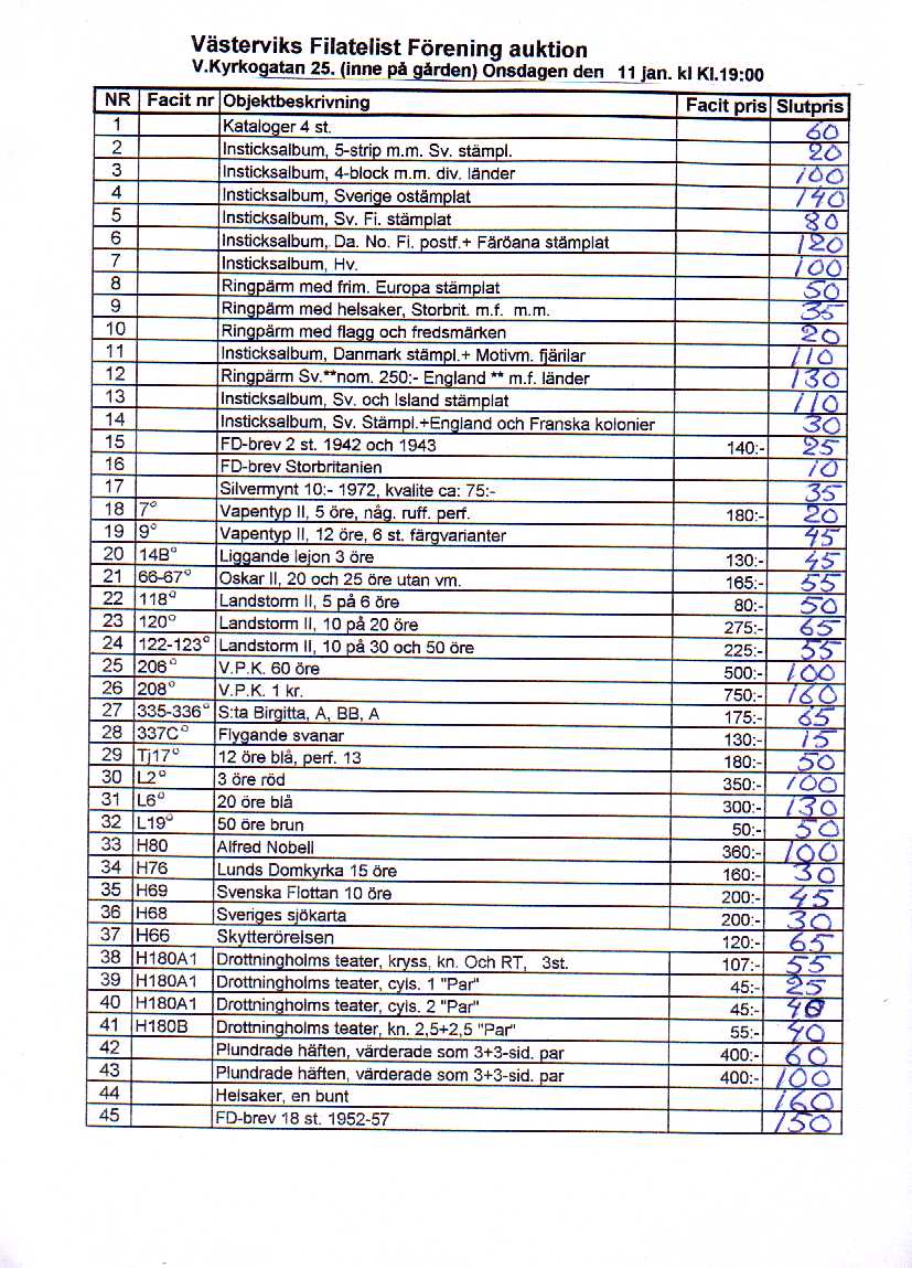 Auktionslista 060111 del1
