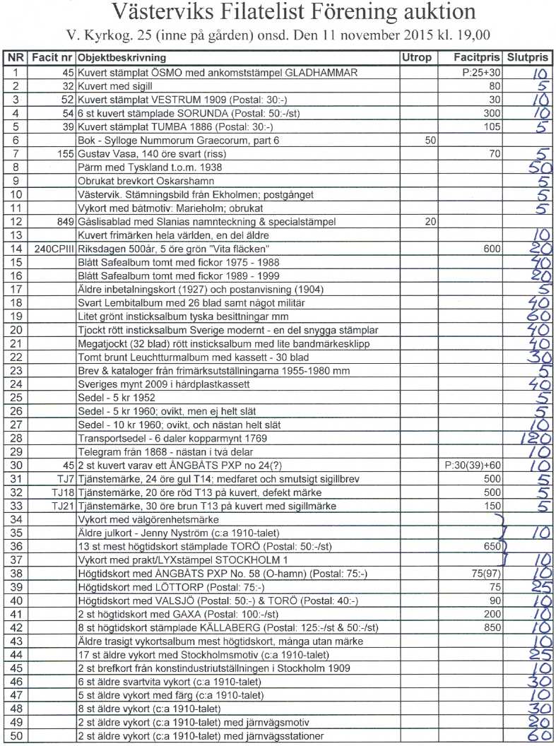 Auktionslista 151111 del1